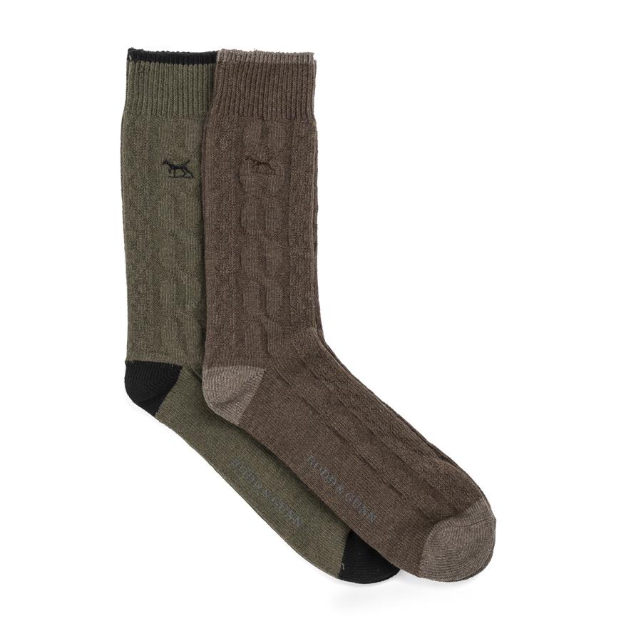 Rodd & Gunn Dunedin Cable Sock 2 Pack